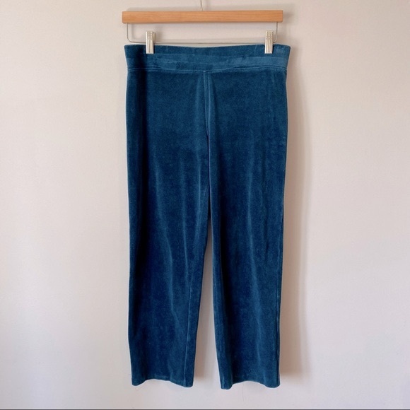 Talbots women’s LUXE STRAIGHT-LEG full zip VELOUR 2 pc Track suit -size S petite - Picture 5 of 16